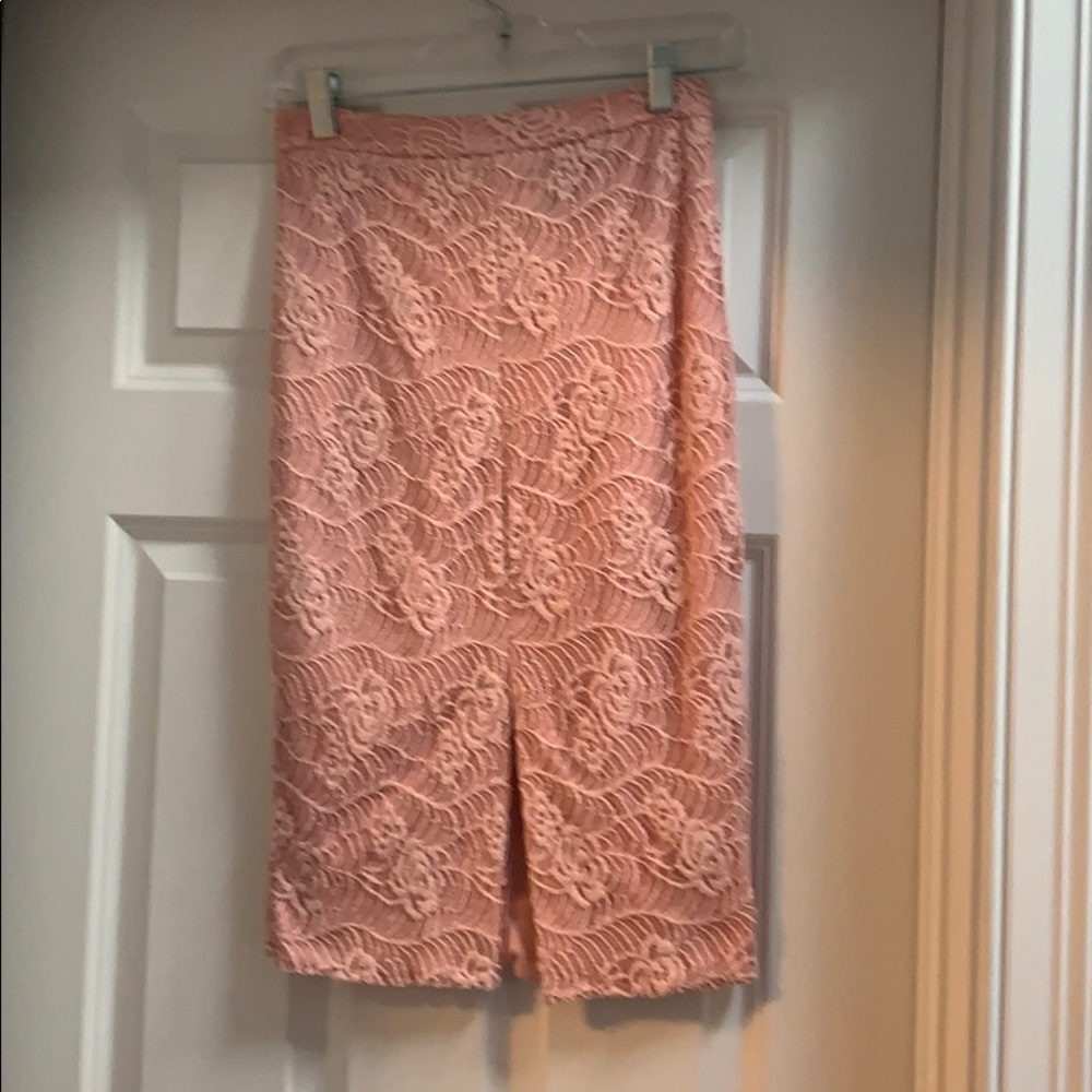 NWT pink lace aqua brand skirt
